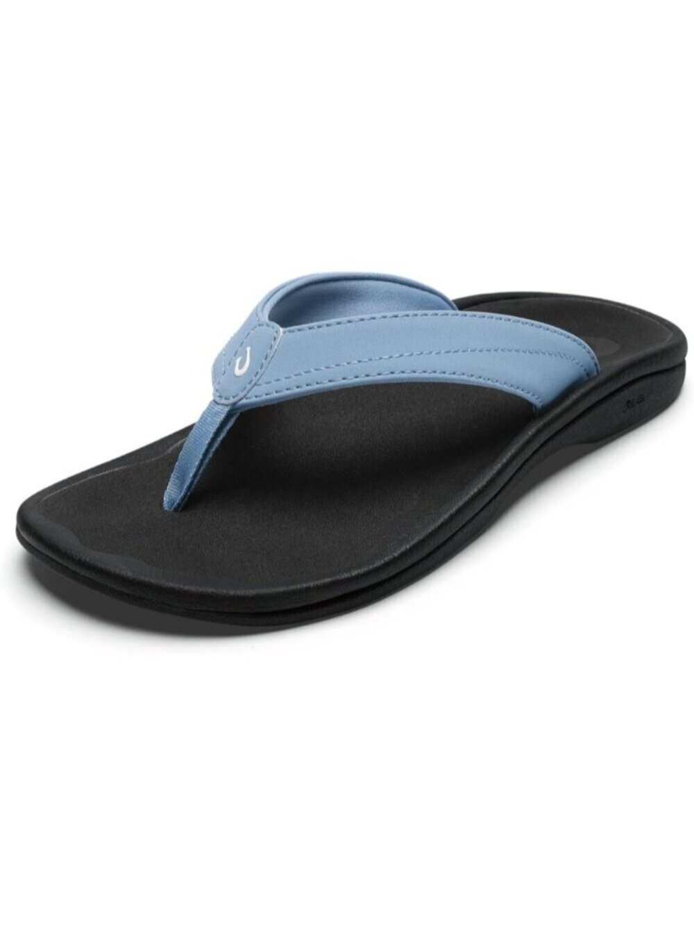Women's Lake Blue Sandals Water Resistant Flip Flops with Arch Support Comfort
